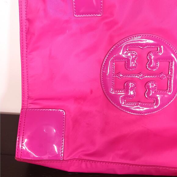 Tory Burch Pink Ella Nylon Women's Tote Bag - Picture 3 of 11